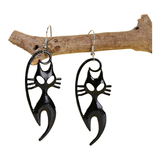 Spooky Halloween Creepy Skull Spider Pumpkin Ghost Cat Dangle Earrings