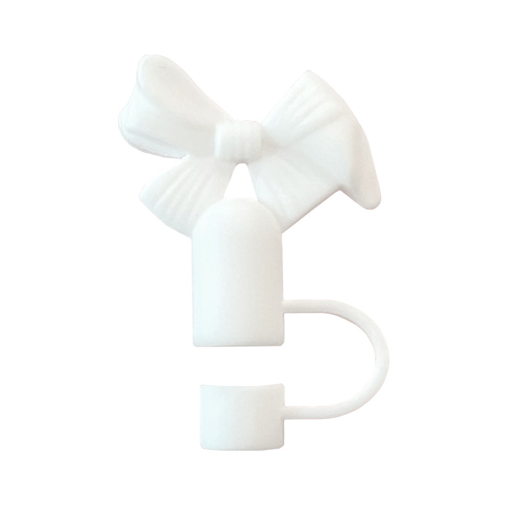 Bow Straw Topper Fits 10mm Large Tumbler Straws Cute Reusable Dust Cap