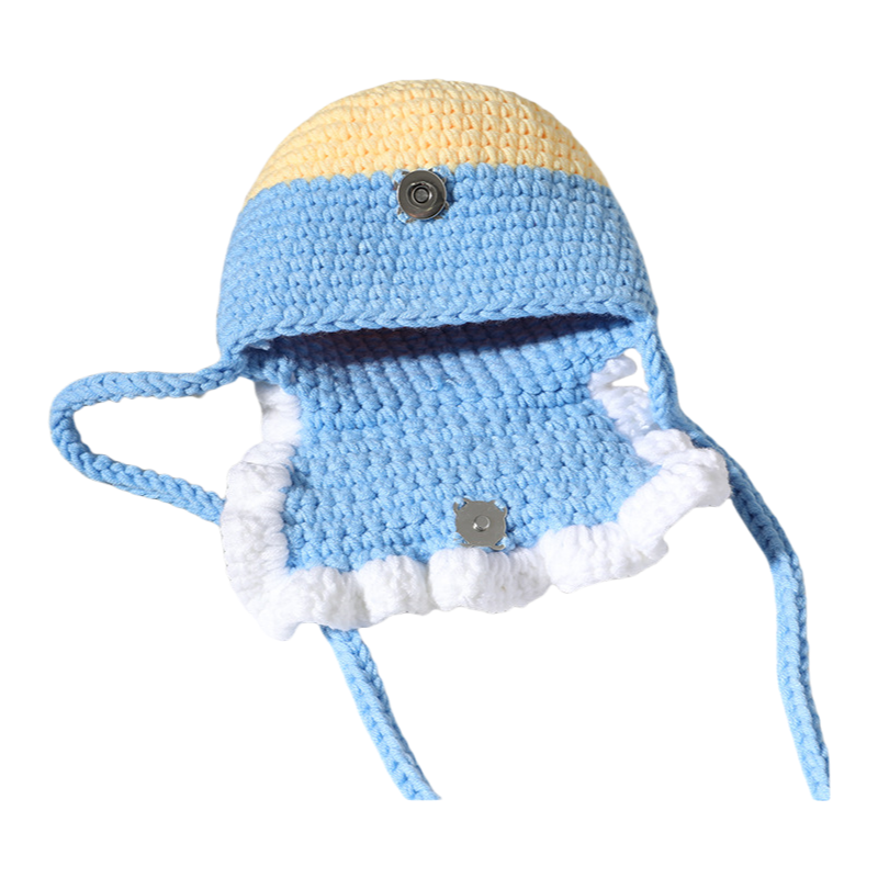 Mommy & Me Crochet Shoulder Bag Princess Style Knit Purse for Women & Kids