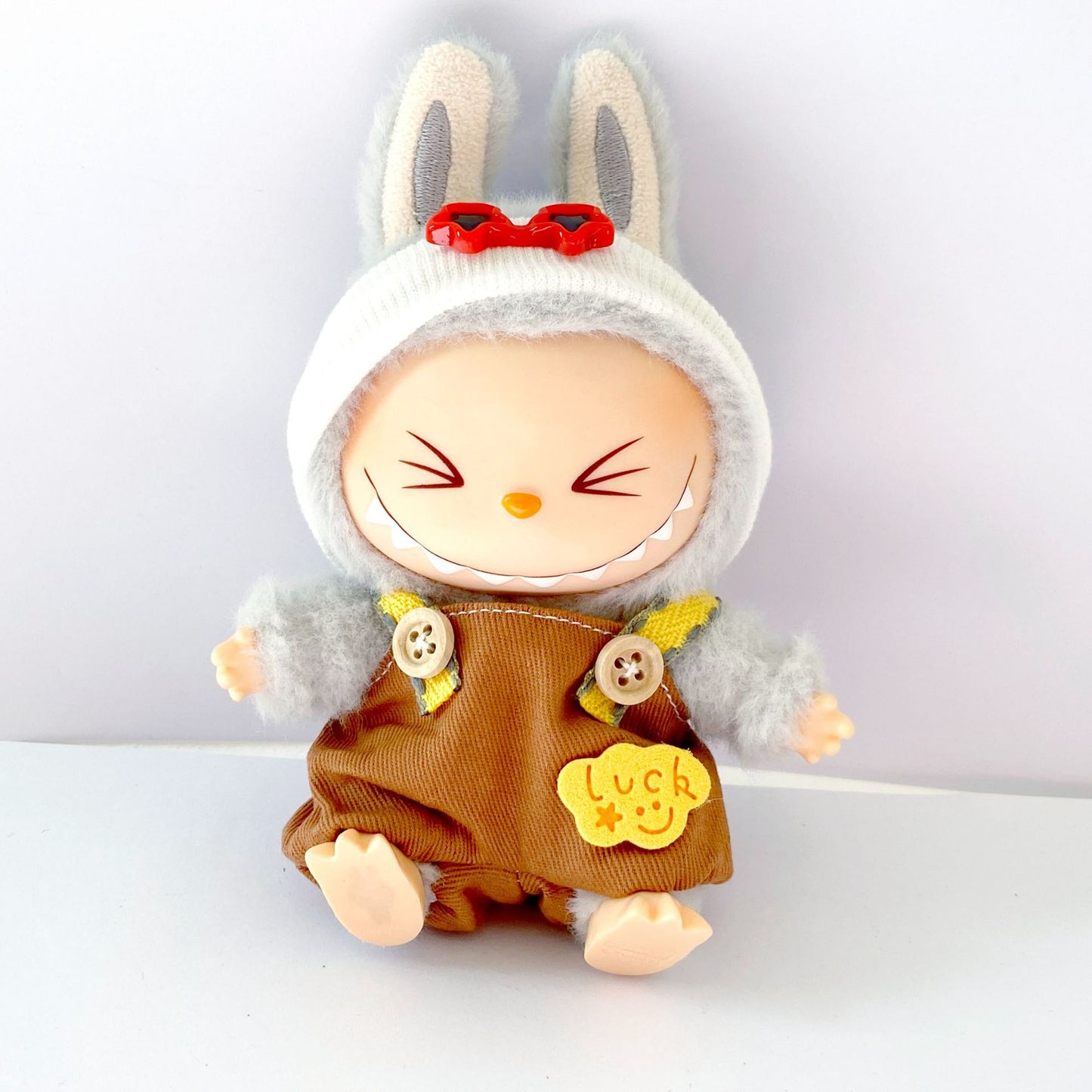 17cm Labubu Overall & Headwear Outfit Changeable Costume