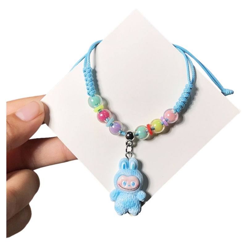 Labubu Bracelet – Cute Adjustable Handwoven Dopamine Style Kids Jewelry