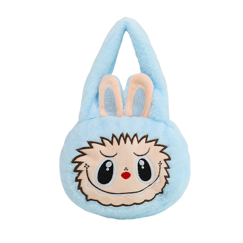 Labubu Plush Cartoon Cute Kids' Tote Bag Soft & Adorable Handbag Girls