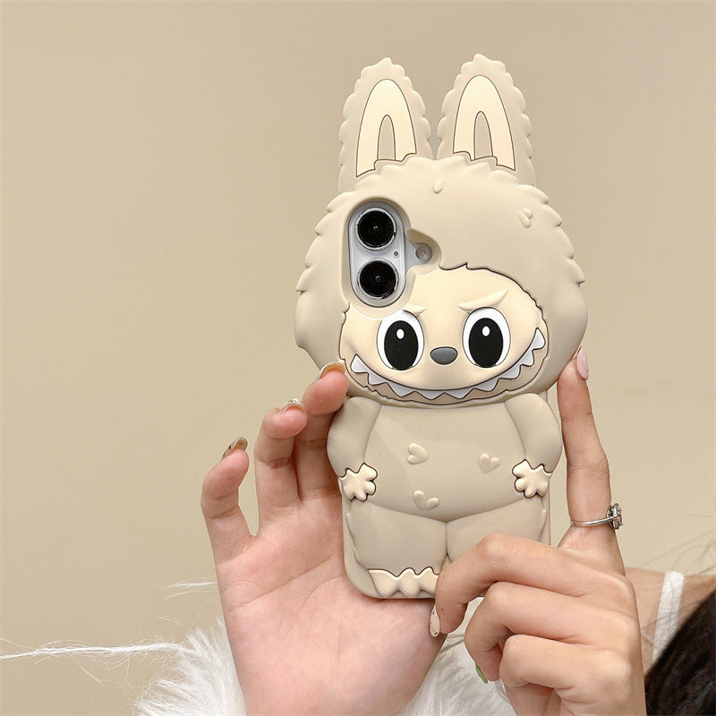 Labubu 3D Devil-Inspired Silicone Phone Cover Compatible with iPhone