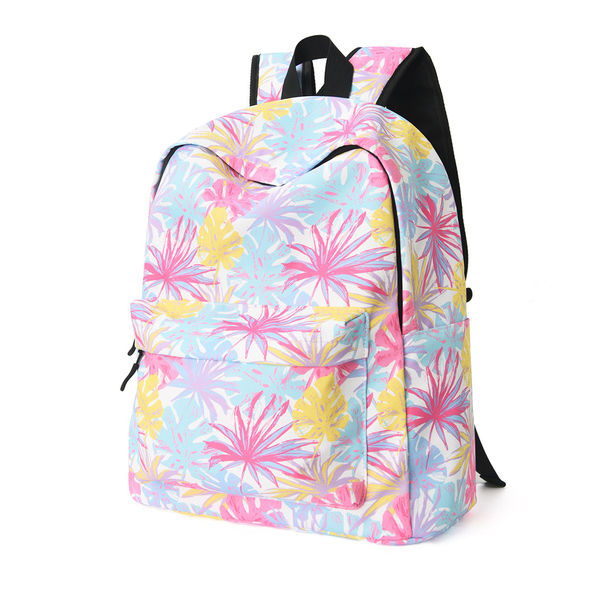 Kids' Printed Backpack: Strawberry Rainbow Butterfly Design