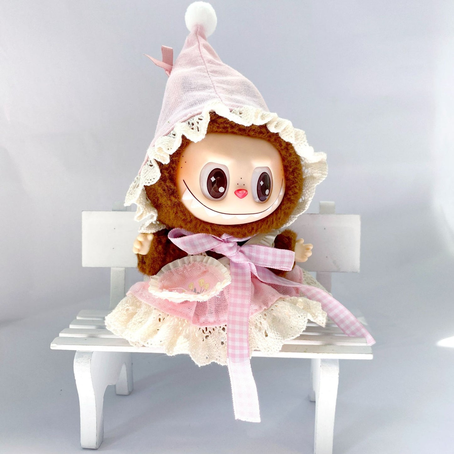 17cm Labubu Forest Fairy Witch Set Outfit Changeable Costume