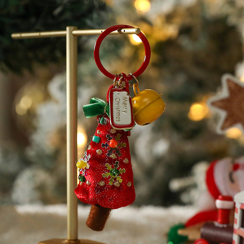 Christmas Tree Hanging Ornaments Plush Gnome Snowman Keychain Holiday Gifts & Decorations