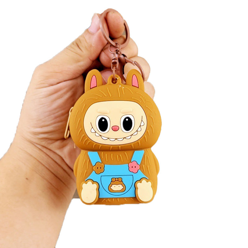 Labulu Coin Purse Keychain Silicone Wallet Charm 5 Colors