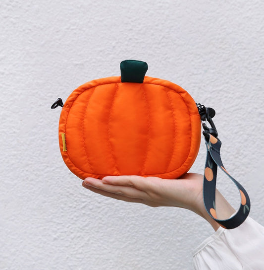Pumpkin Crossbody Bag – Cute Versatile Mini Shoulder Bag for Fall