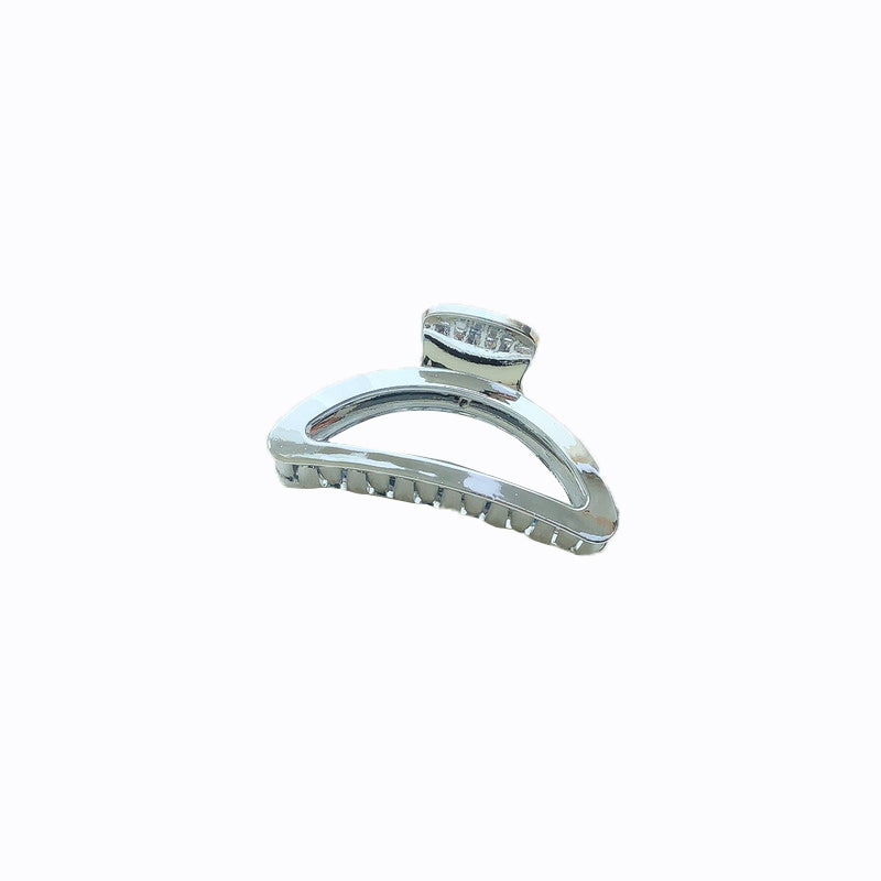 Silver Metal Hair Claw Clips Elegant Bow & Floral Designs