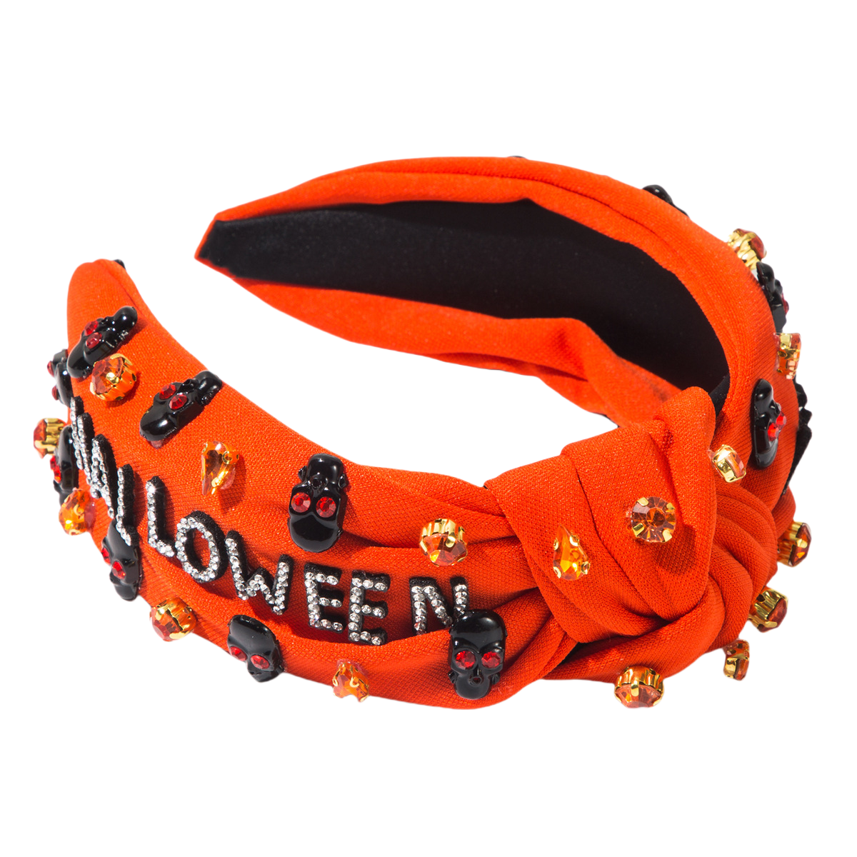 Girls Rhinestone Halloween Skull Headband Hair Accessory Women