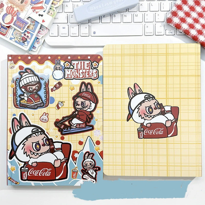 Graffiti Labubu A5 Hardcover Notebook – Cute Cartoon Journal, Office Planner & Diary