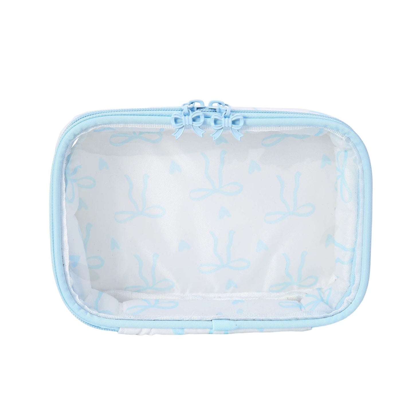 Bow Print Makeup Bag Large Travel Toiletry Pouch Portable