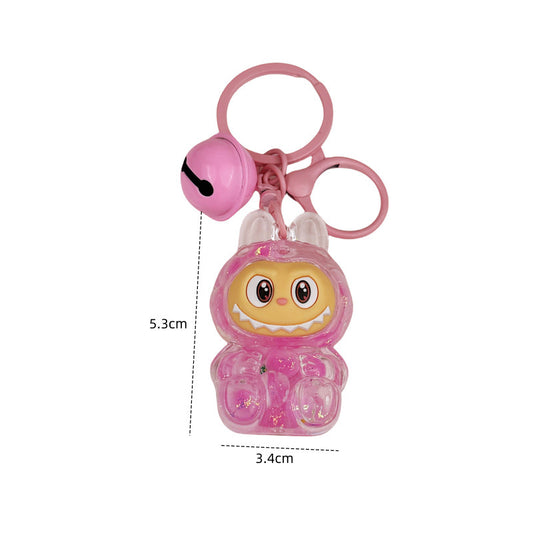 Colorful Bead Lalububu Keychain Creative Gift Accessory