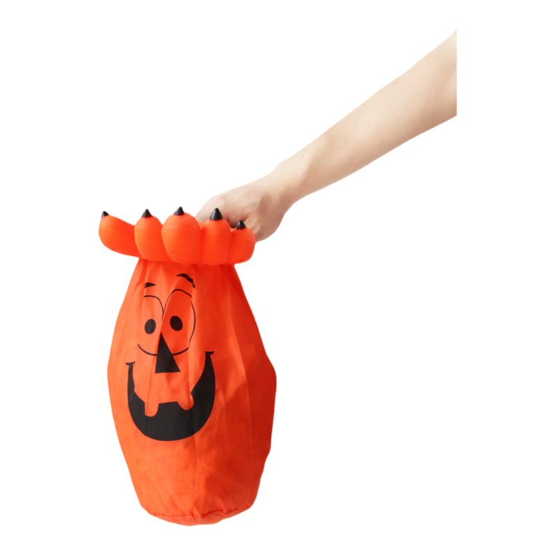 Halloween Trick or Treat Bags for Kids Skeleton Hand Candy Bucket & Pumpkin Pail