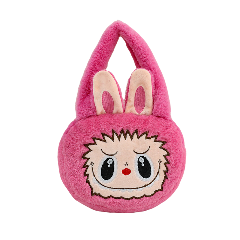 Labubu Plush Cartoon Cute Kids' Tote Bag Soft & Adorable Handbag Girls