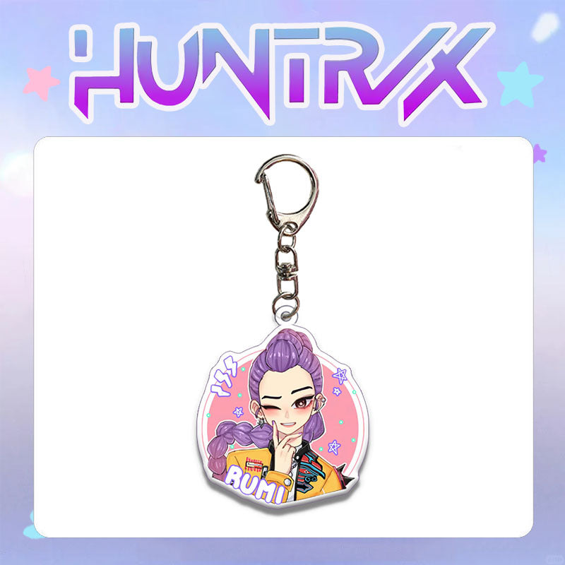 HUNTRIX Demon Hunter Girl & Boy Group Acrylic Keychain Bag Charm KPOP Merchandise