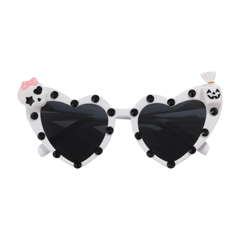Halloween Heart-Shaped Sunglasses Cute Devil Pumpkin & Skull Shades