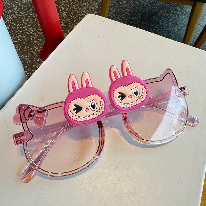 Kids Girls Boy's Holiday Outdoor Labubu Sunglasses Multi color