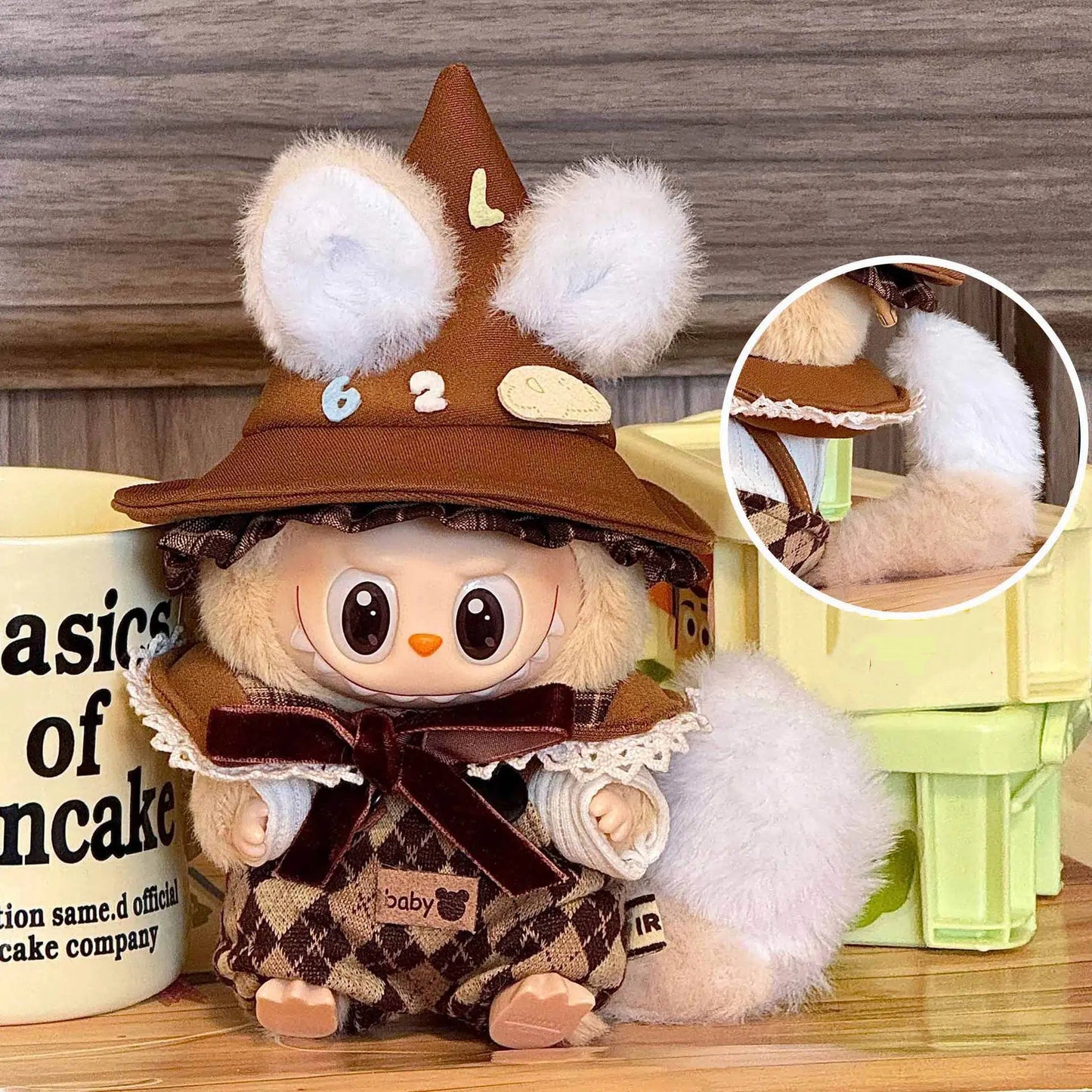 Labubu Harlequin Little devil Cowboy Sheriff Explorer Dress Up Changeable Costume