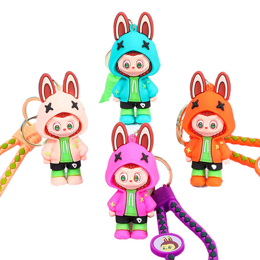 Labubu Silicone Keychain With Various Character Designs