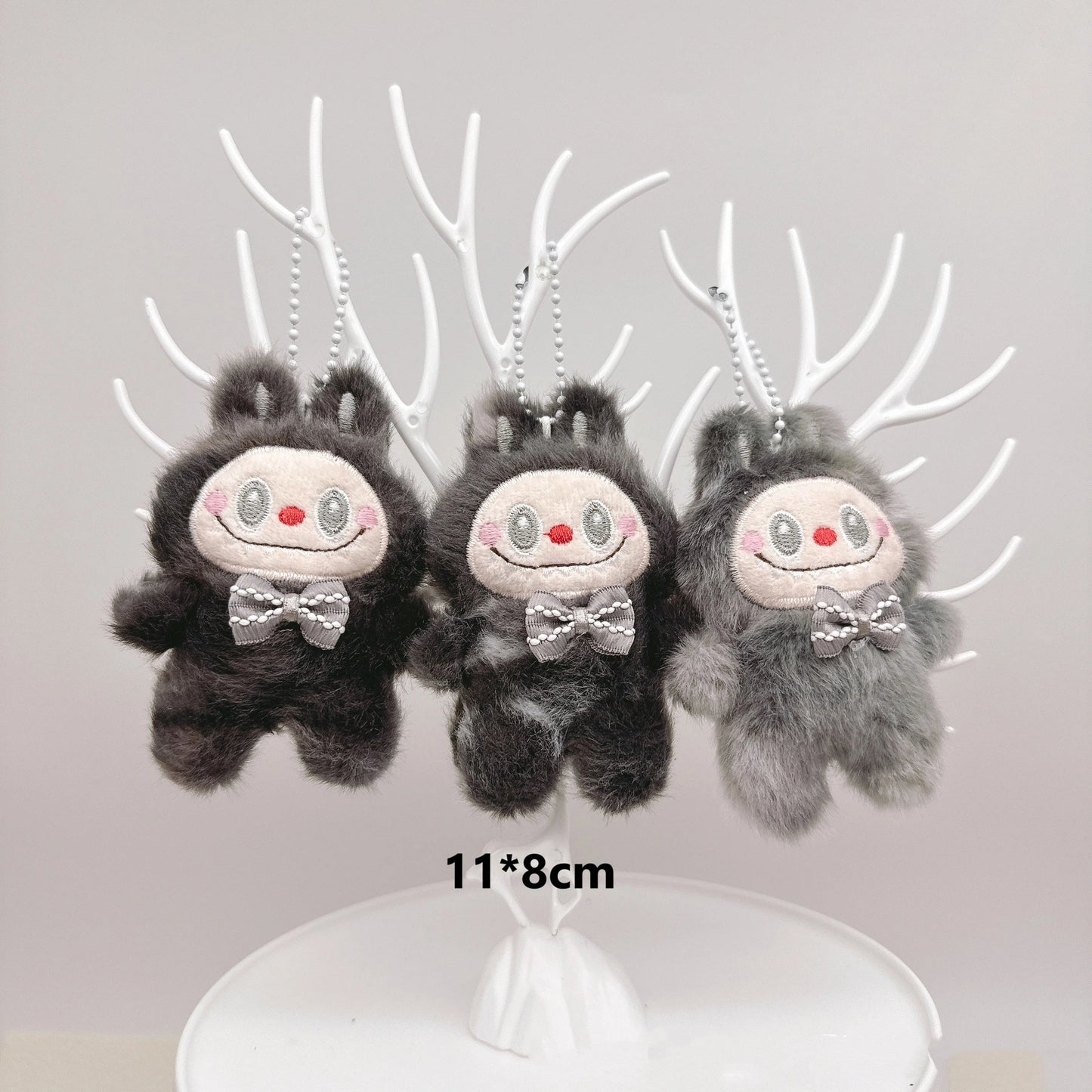 Cartoon Plush Gradient Mini Labubu Keychain, Cute Bag Pendant Accessory