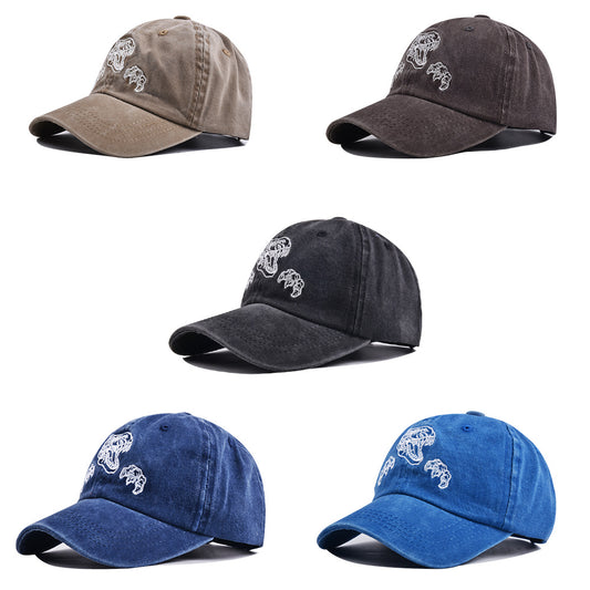 Kids Boy's Dino Embroidery Solid Color Baseball Cap For Trips