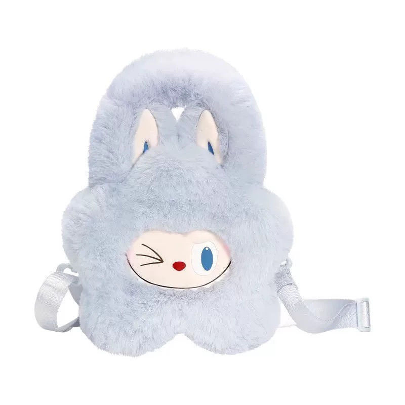 Labubu Plush Cartoon Cute Crossbody Bag Soft & Adorable Handbag Girls