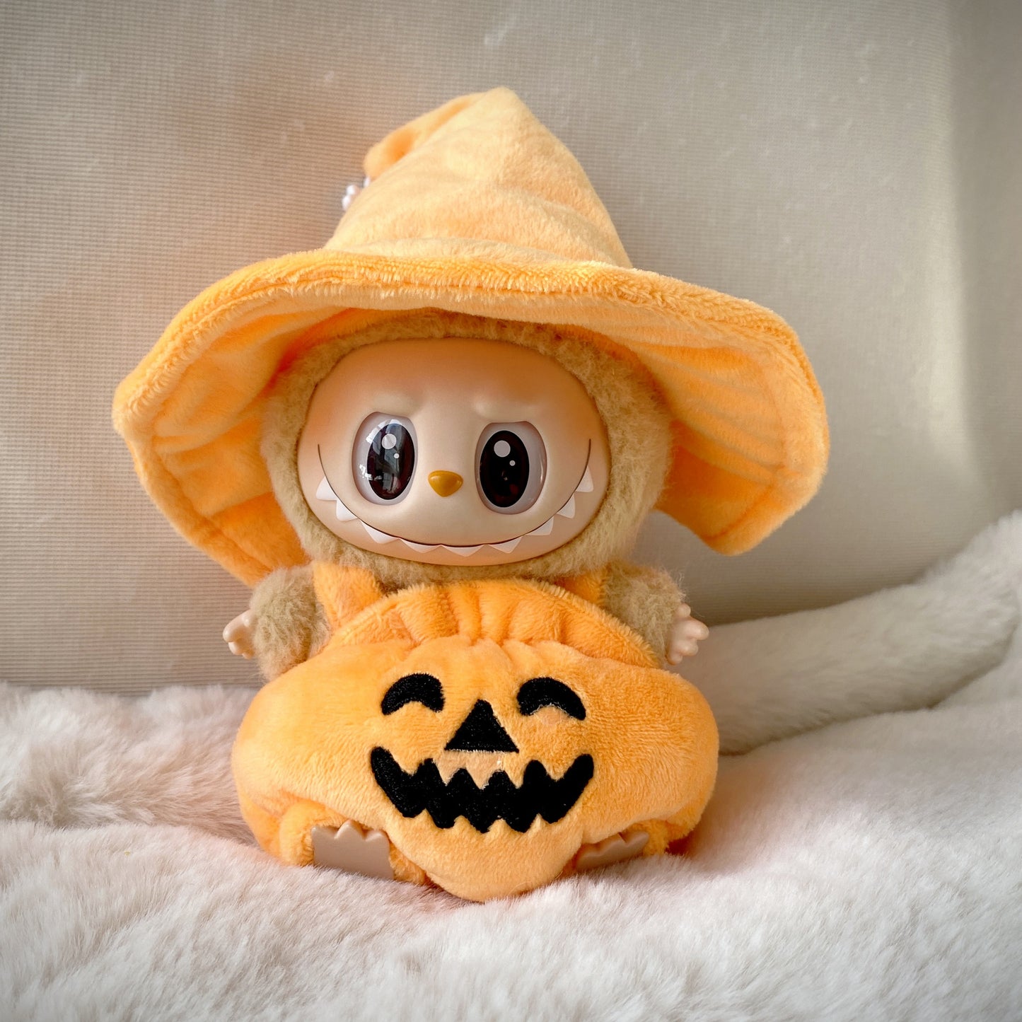 17cm Labubu Halloween Pumpkin Outfit Changeable Costume