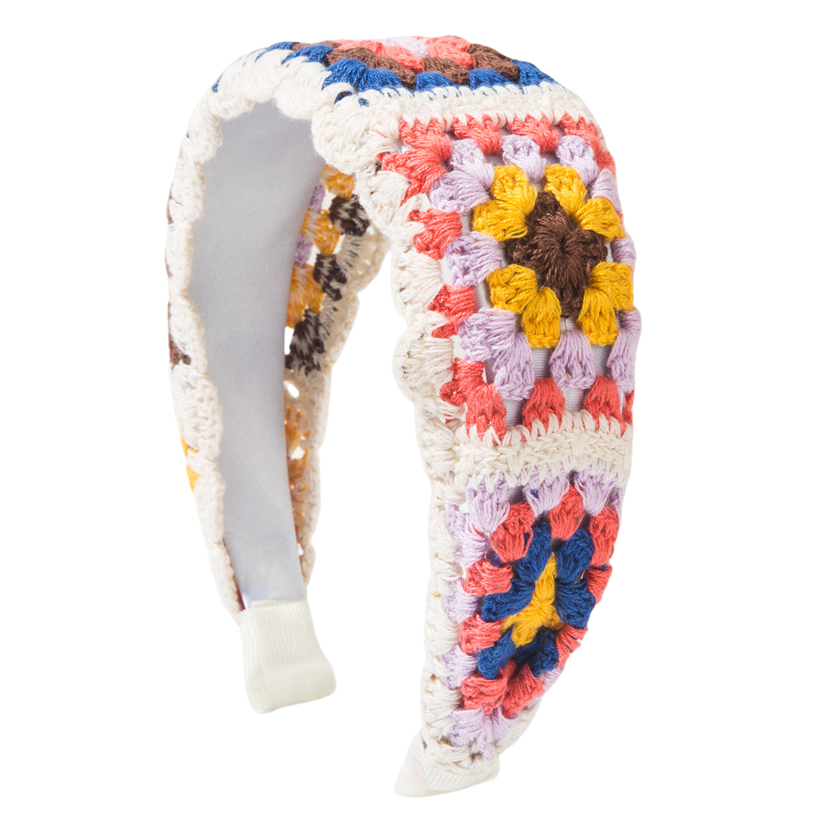 Hand-Knitted Hollow Flower Headband for Women – Sweet Crochet Hair Accessory