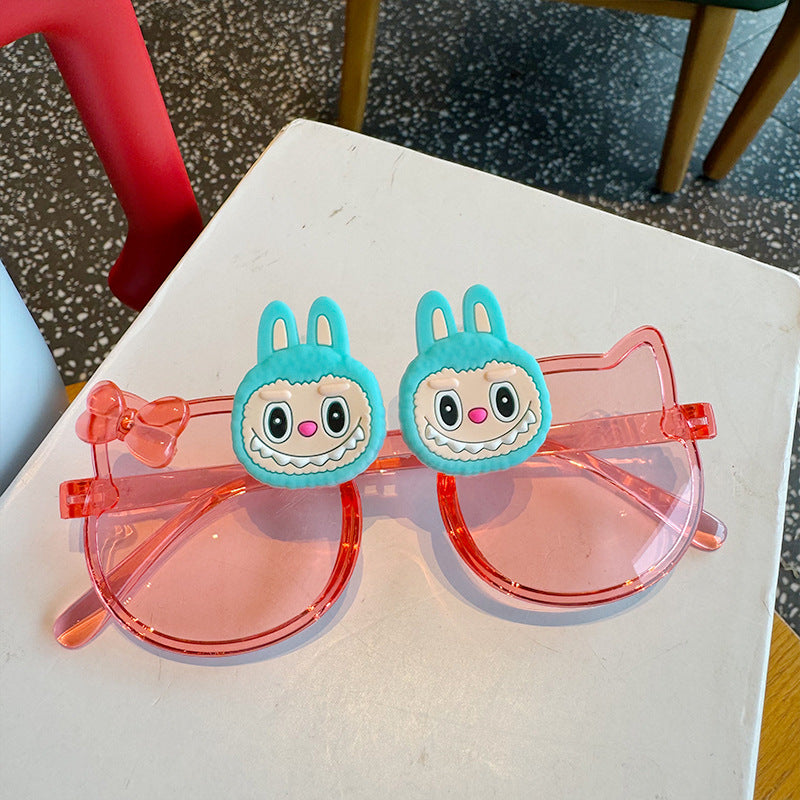 Kids Girls Boy's Holiday Outdoor Labubu Sunglasses Multi color