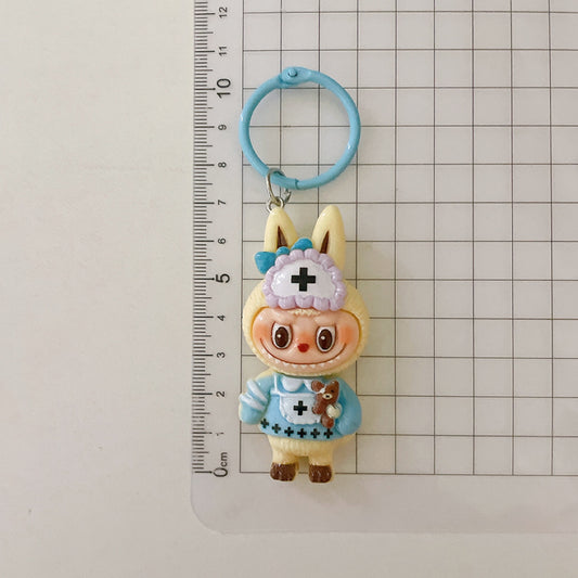 Cute Cartoon Labubu Keychain – Adorable Bag Charm Accessory for Girls