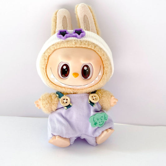 17cm Labubu Overall & Headwear Outfit Changeable Costume