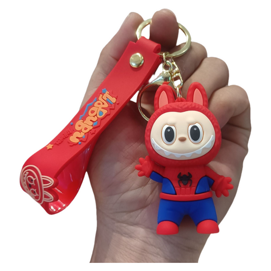 Silicone Cartoon Costume Keychain Labubu Bag & Car Charm Gift