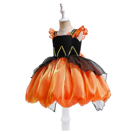 Kids Halloween Stage Costume – Princess Tulle Dress with Bow