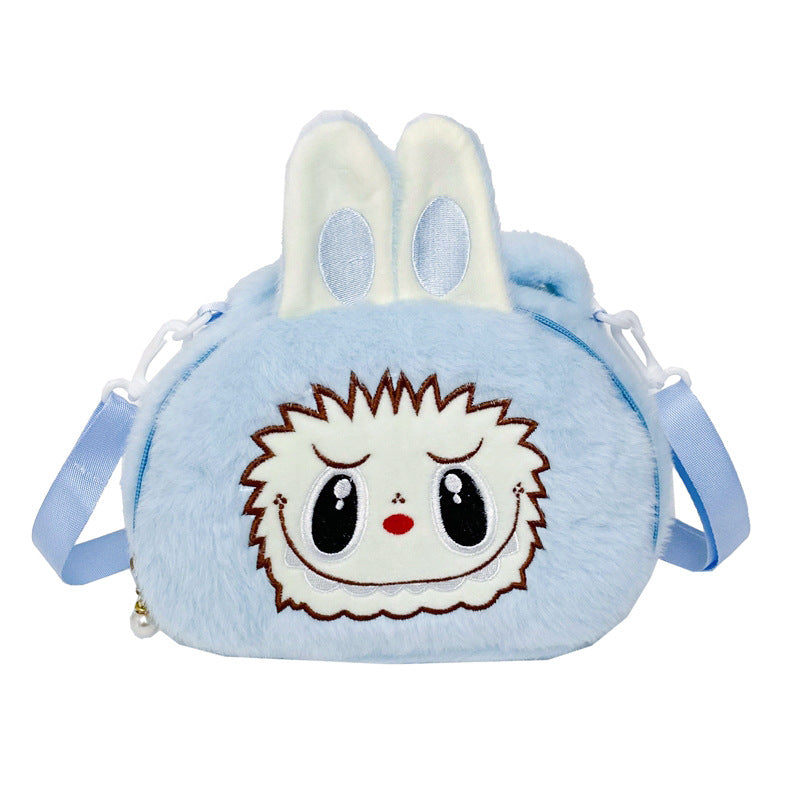 Labubu Soft PlushCute Character Doll Crossbody Bag