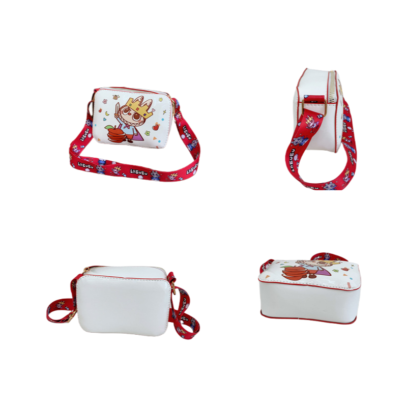 Labubu Printed Kids Crossbody Coin Purse – Lightweight Shoulder Bag for Girls & Boys