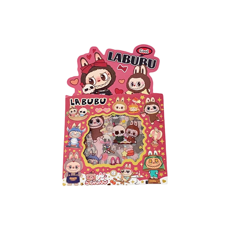 Labubu Stickers Cute Cartoon Character Decals DIY Scrapbooking & Craft Supplies