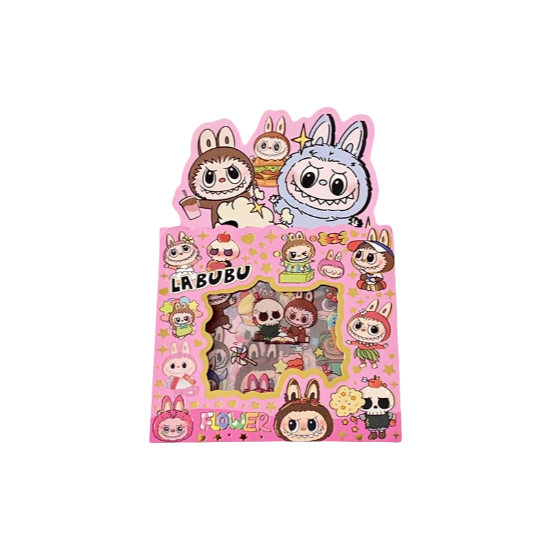 Labubu Stickers Cute Cartoon Character Decals DIY Scrapbooking & Craft Supplies