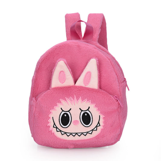 Labubu Soft Plush Backpack Cute Character Doll School Bag