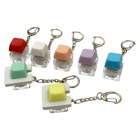 Keycap Stress Relief Keychain Keyboard-Style Pendant Charm