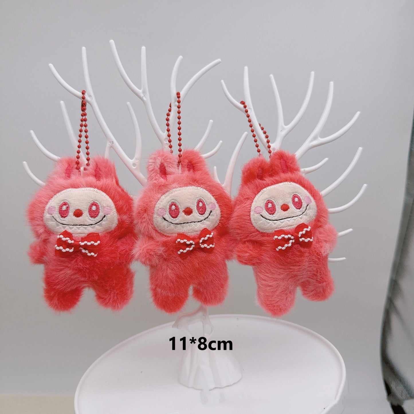 Cartoon Plush Gradient Mini Labubu Keychain, Cute Bag Pendant Accessory