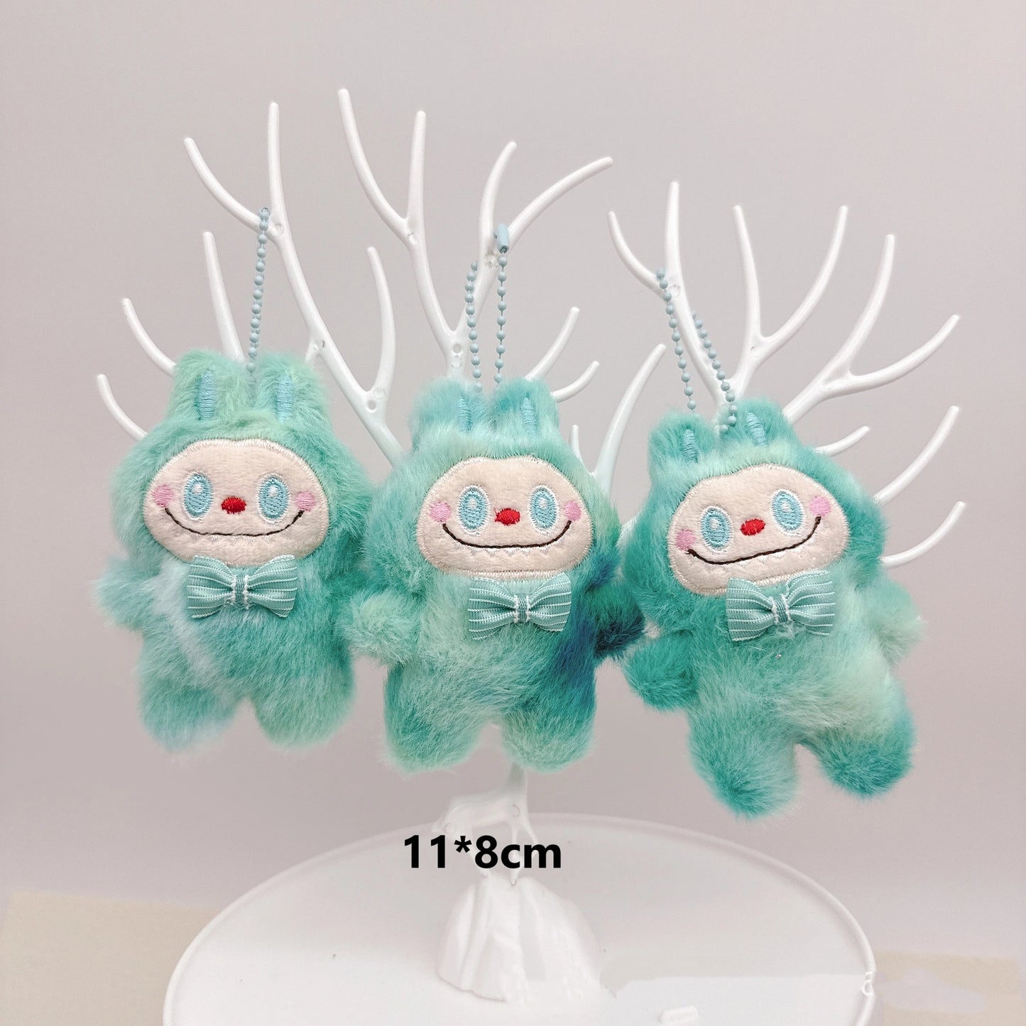 Cartoon Plush Gradient Mini Labubu Keychain, Cute Bag Pendant Accessory