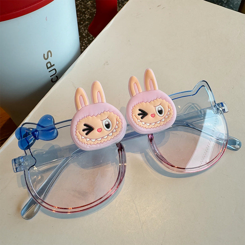 Kids Girls Boy's Holiday Outdoor Labubu Sunglasses Multi color