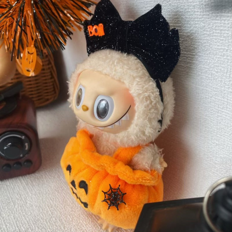 Labubu Halloween Pumpkin Boo Headband Outfit Changeable Costume Dress Up