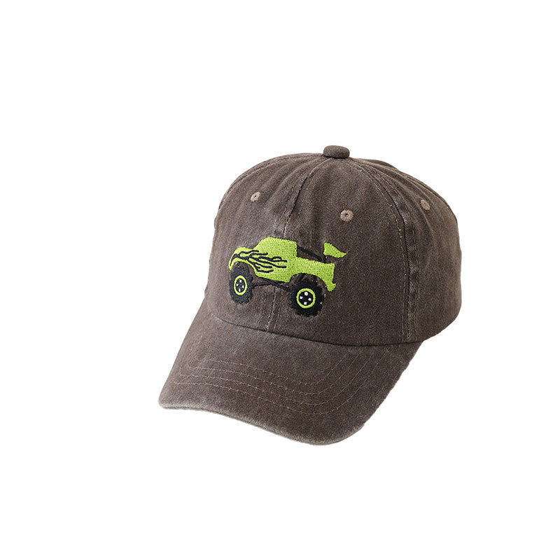 Toddler Truck Embroidery Baseball Cap Soft Cotton 7 Color