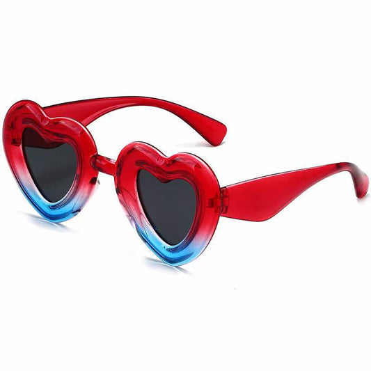 Kids Star Heart Shape Sunglasses Patriotic Multi color