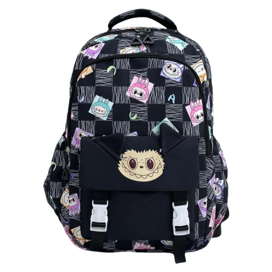 Girls Boy's Labubu Print Large Zipper Backpack Back To School Bag Gift