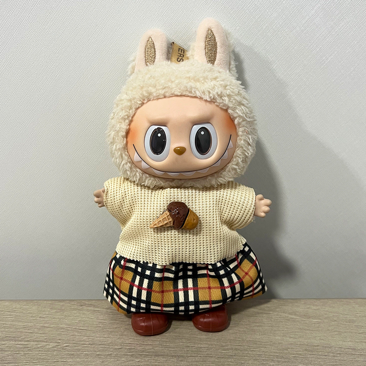 17cm Labubu Doll Clothes Outfit Dress Up Changeable Costume