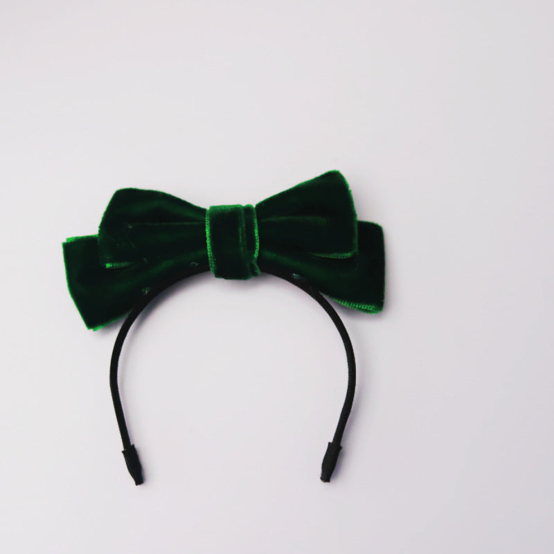 Labubu Doll Bow Velvet Headband Elegant Hair Accessories