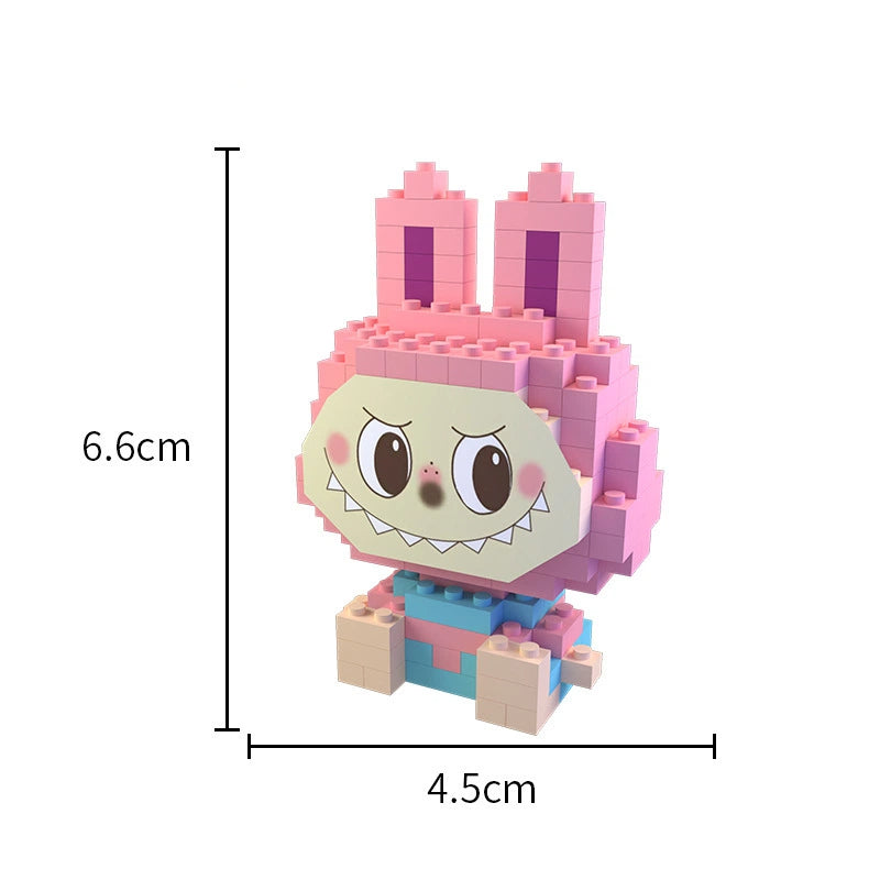 Labubu Mini Block Figure Blind Box, Educational DIY Building Toy for Kids